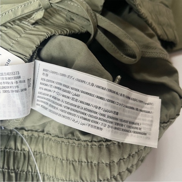 Abercrombie & Fitch x Jen Reed Wide Leg Cargo Pants Sage XS NWT - Picture 13 of 15